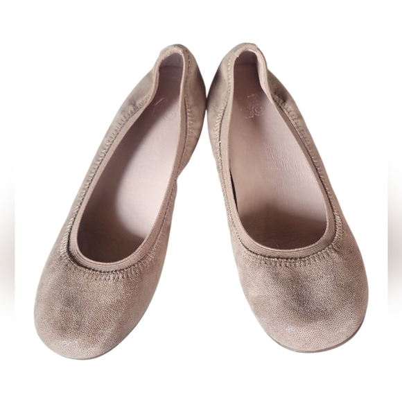 Abeo Tia ATO System Metallic Leather Elegant Tan Ballet Flats Size 6N - Picture 9 of 9